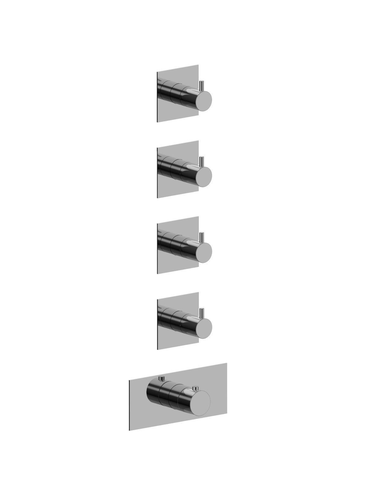 Endmontage UP- 4 Wege Thermostat Duschen Verteiler