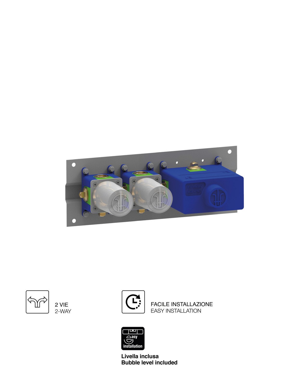 Mechanische 2 Wege UP-Box Druckknopf mit progressive Mischung un