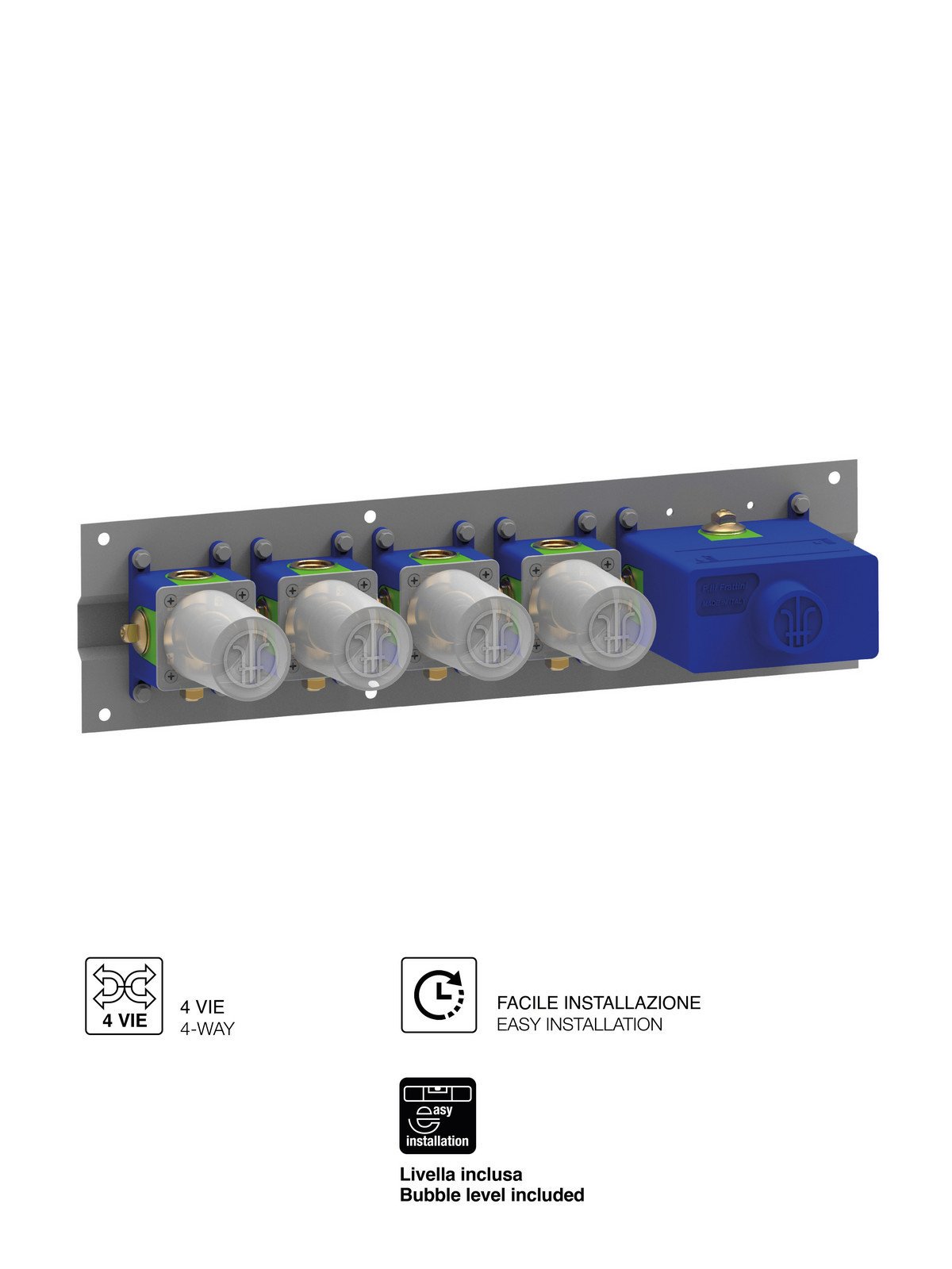 Mechanische 4 Wege UP-Box Druckknopf mit progressive Mischung un